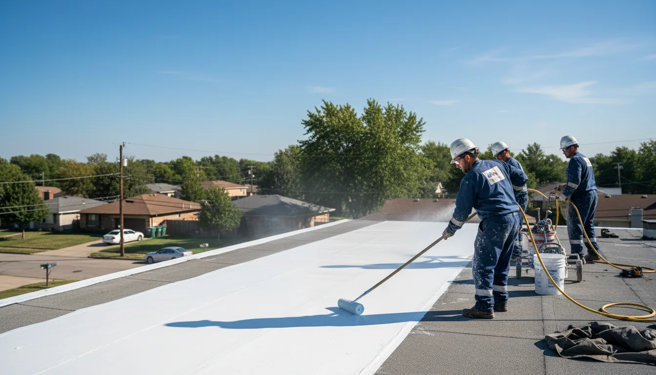Commercial roof coating in Freedom, PA near me